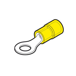 Terminal de anilla de 4 mm para cable 0,25-1,5 mm² (Bolsa 100 uds)