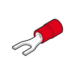 Terminal de horquilla de 4 mm para cable 0,25-1,5 mm² (Bolsa 100 uds)