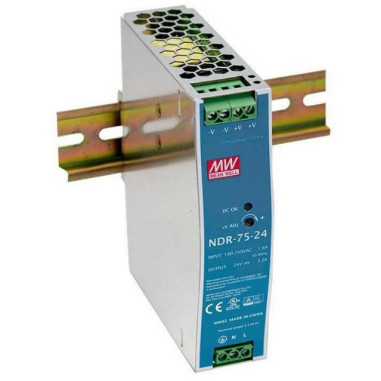 Fuente de alimentación 24VCC 75W 3,2A