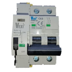 Magnetotérmico bipolar rearmable