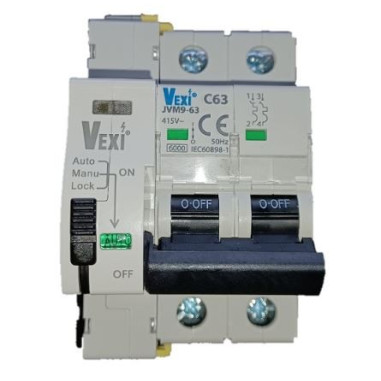 Magnetotérmico bipolar rearmable