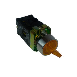 Selector Eléctrico Luminoso 2 posiciones fijas amarillo