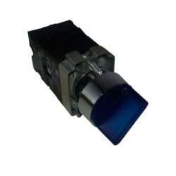 Selector Eléctrico Luminoso 3 posiciones fijas azul
