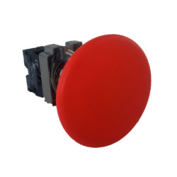 Pulsador de Seta metálico 40mm Rojo