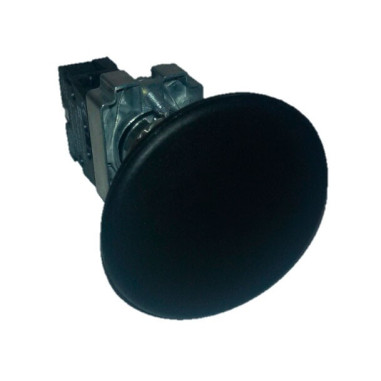 Pulsador de Seta metálico 40mm Negro