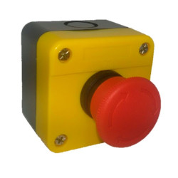 Caja paro de emergencia pulsar-girar 40mm