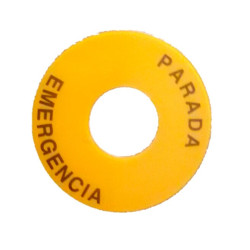 Etiqueta paro de emergencia