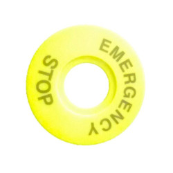 Etiqueta paro de emergencia