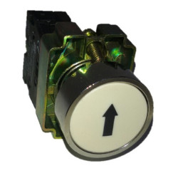 Pulsador Metálico Marcado Con Flecha