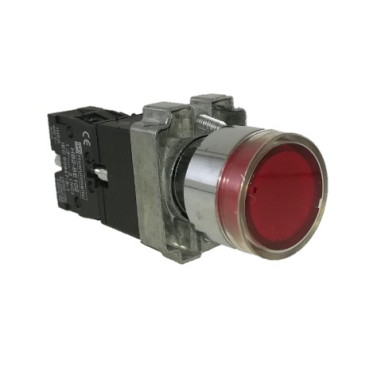 Pulsadores luminosos metálicos