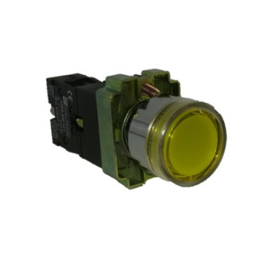 Pulsadores luminosos metálicos