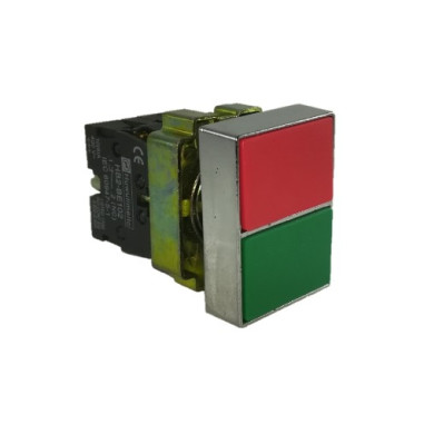 Pulsadores dobles metálicos