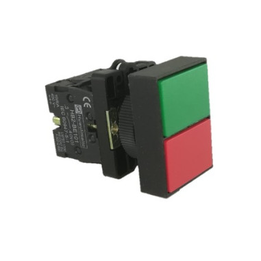 Pulsadores dobles de plástico