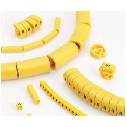 Marcadores de cables de diámetro 4 a 8 mm  con letras(100 uds)