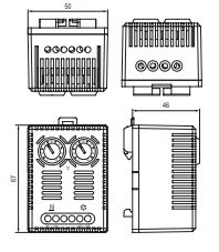 dimensiones termostaro doble